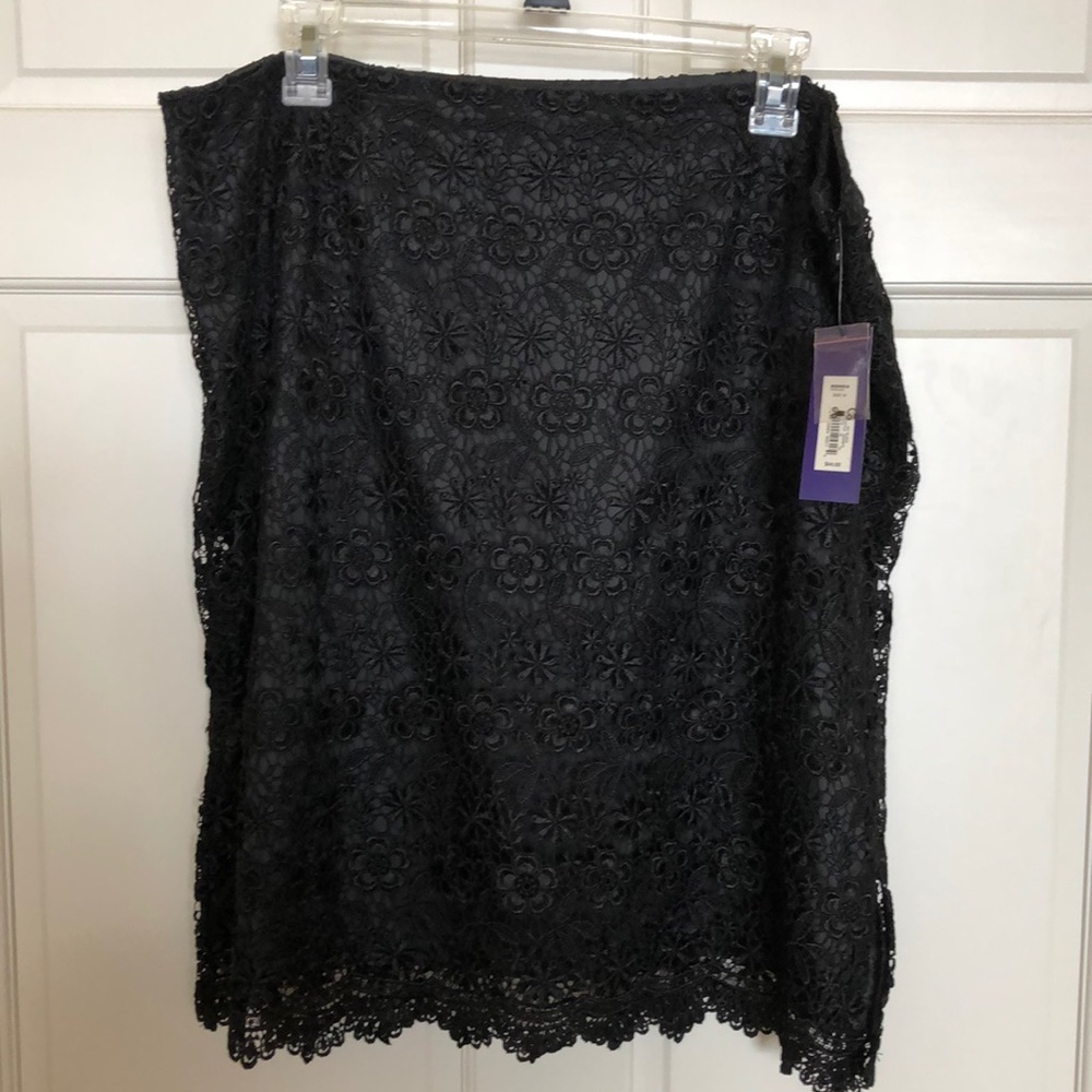 Apt 9 Black Lace Skirt size 18 NWT